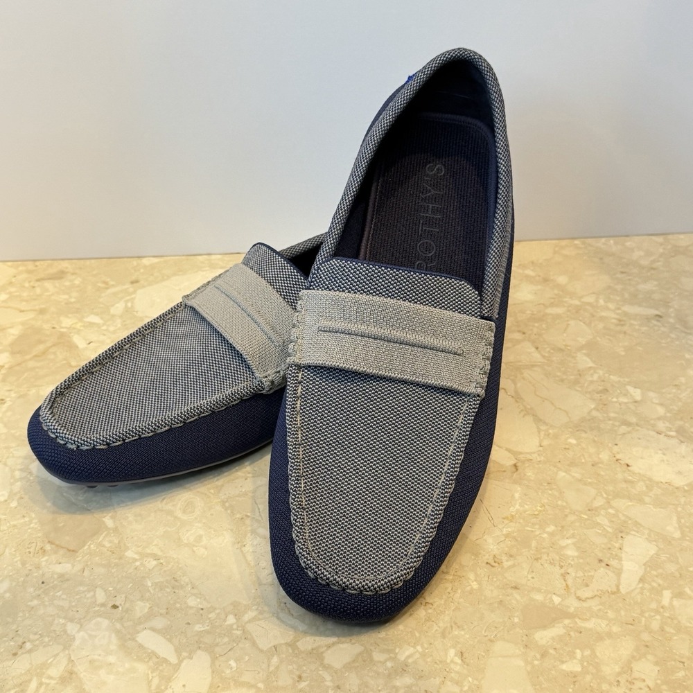 Rothy's The Driving Loafer Amalfi Blue Men's Size 12 EUC